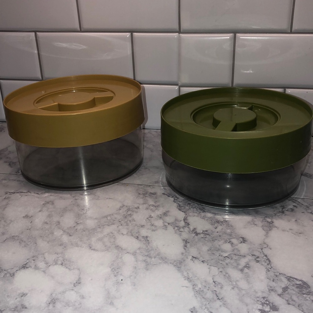 VTG PYREX Store N See Storage Bins